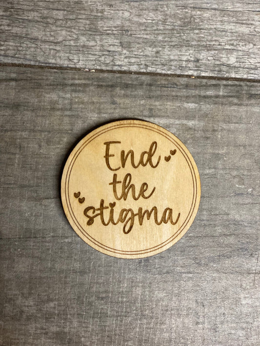 Wooden Magnet Set, Mental Health Magnets, Stocking Stuffers