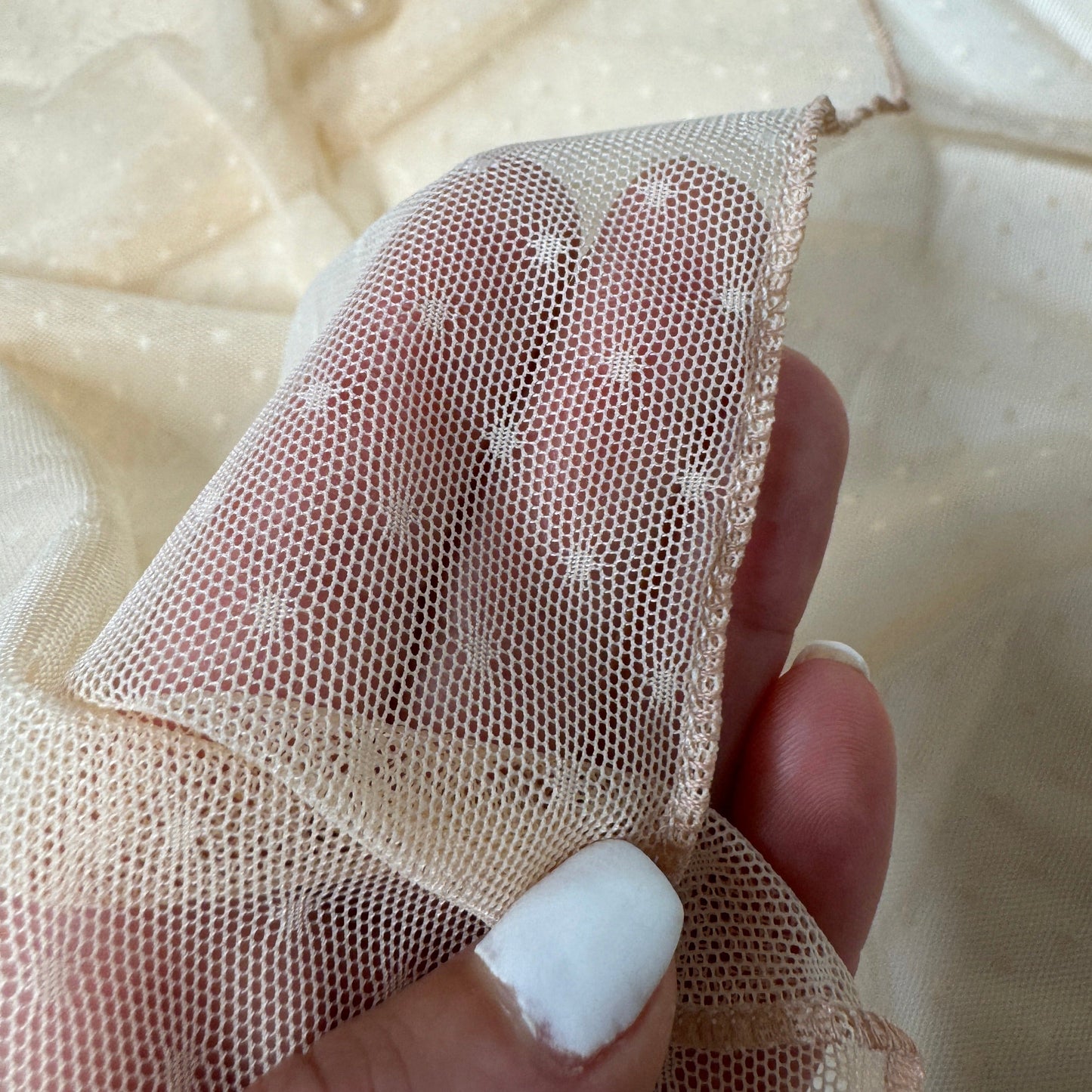 Sheer Neutral Mesh Kimono Cover Up