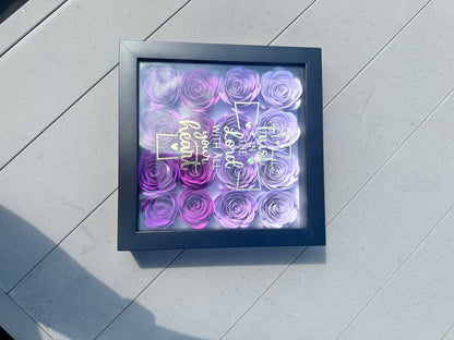 Personalized Faith Based Flower Shadow Box Gift | Flower Shadow Box | Bible Verse Shadow Box | Christian Gifts for Mother's Day | Christian Faith Gift