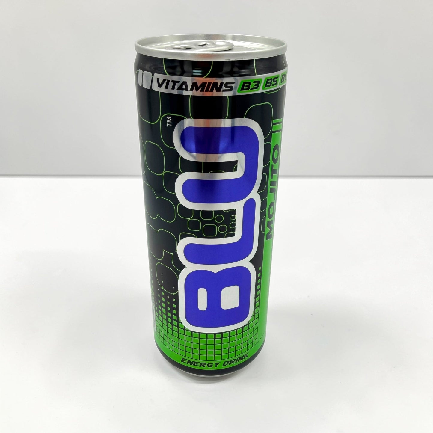 BLU Mojito Energy Drink 250ml Can – Refreshing Carbonated Beverage for Active Lifestyles