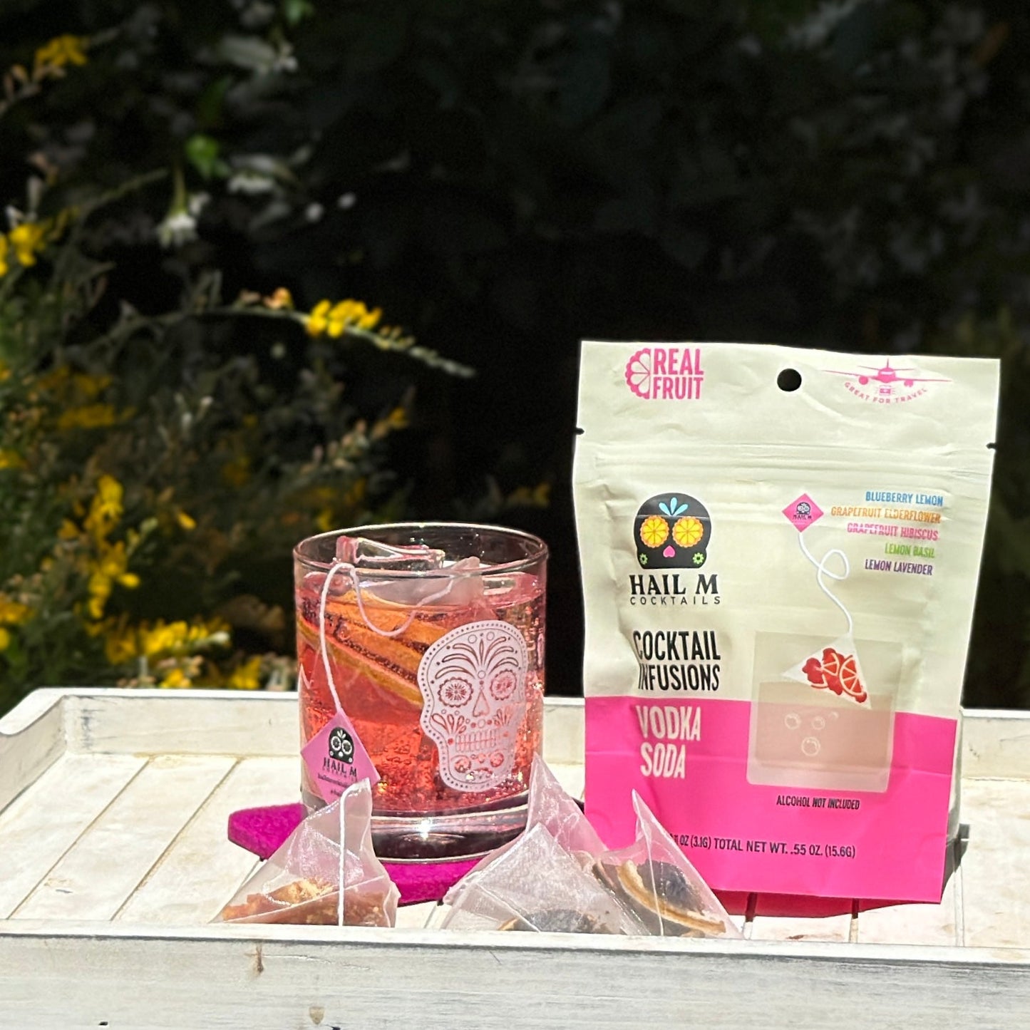 Vodka Soda Infusion Kit – Sugar Free Travel Cocktail Tea Bags