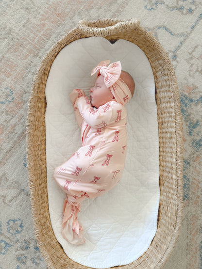 Ballet Blush Knotted Gown