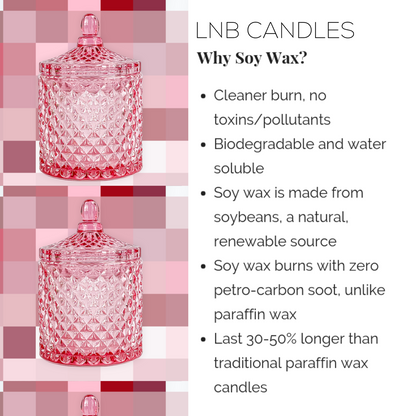 LOVE Scented Candle Home Decor Designer Inspired by Romance