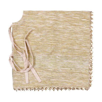 Shiny Gold Upcycled Sari Tree Skirt