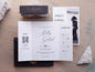 Folded Wedding Invitations with Couple Photo and Rsvp