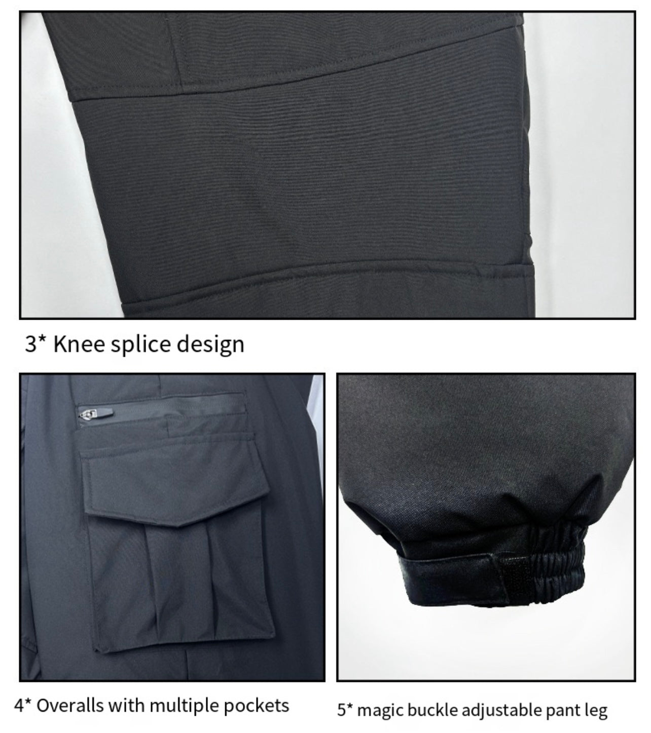 LITEGUEST 18-Zone Heated Pants Multi-Pocket Winter Outdoor Wear