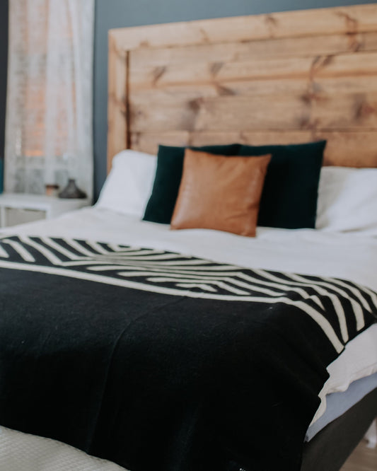 Paramo Blanket - Natural / Black | Blankets | Kitchen + Metal
