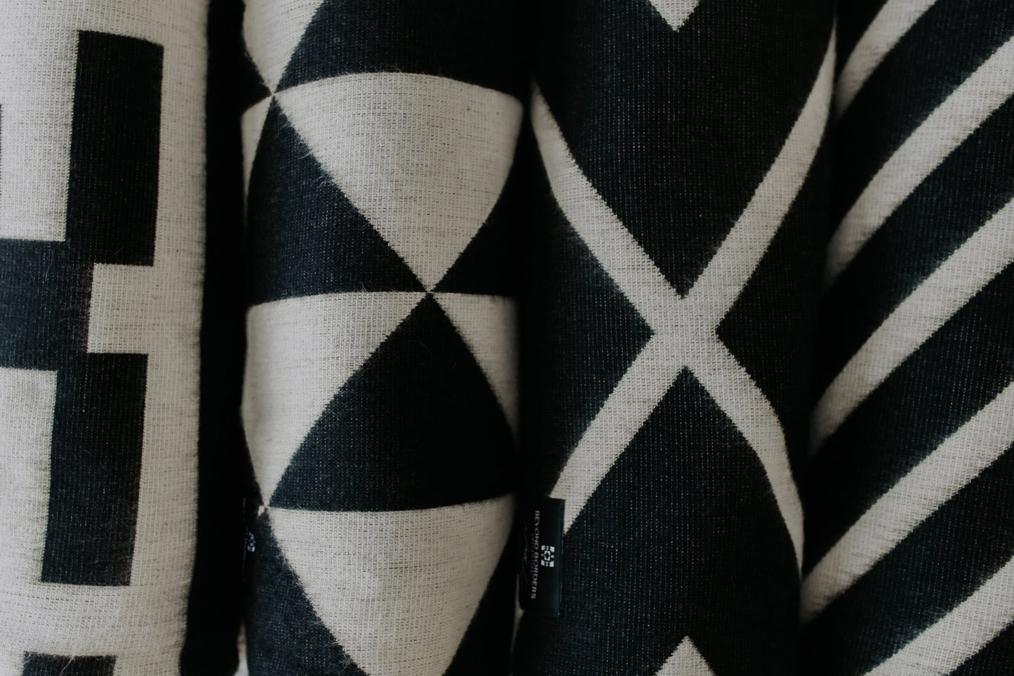 Destino Blanket - Natural / Black | Blankets | Kitchen + Metal