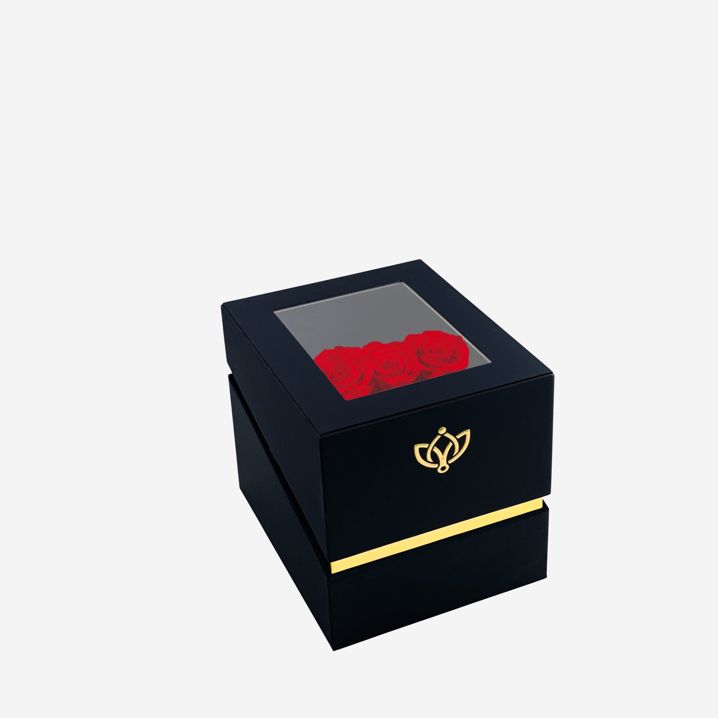 Trapezoid Black Box | Red Roses