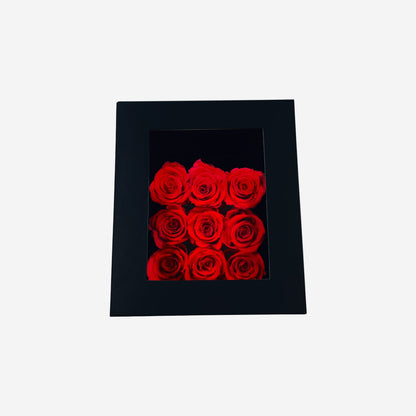 Trapezoid Black Box | Red Roses