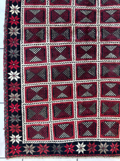 Hand-knotted Persian Tribal Khorramabad Wool Rug 4’3” x 6’10”