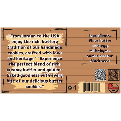 Assorted Salted Butter Cookies - Luxurious Blend of Sweet & Salty Flavors, 100% Mediterranean Ingredients