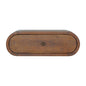 Wall Mounted Round Chestnut Nightsand