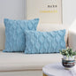 Pack of 2 bundle One 18"x18" with a matching color of one 12"x20" Square and rectangle combo set throw pillow covers with inserts