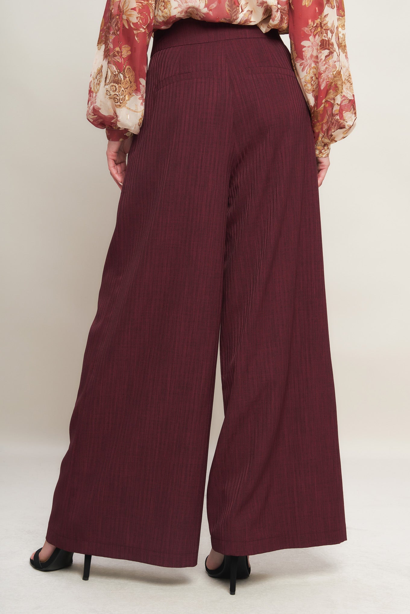 SWEET REMINISCENCE WOVEN WIDE LEG PANTS