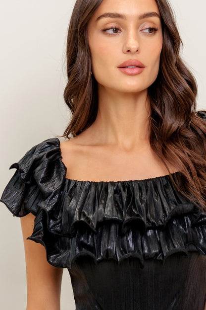 ANGEL EYES COATED WOVEN JUMPSUIT