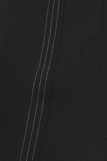 RUNWAY READY BLACK WOVEN WIDE LEG PANTS