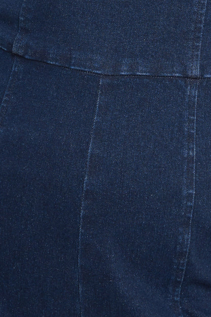 TRENDSETTING MEDIUM INDIGO DENIM JUMPSUIT