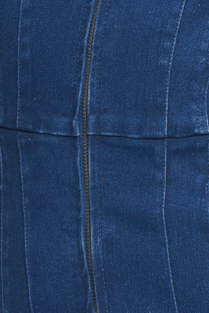 SHY GIRL MEDIUM INDIGO DENIM JUMPSUIT