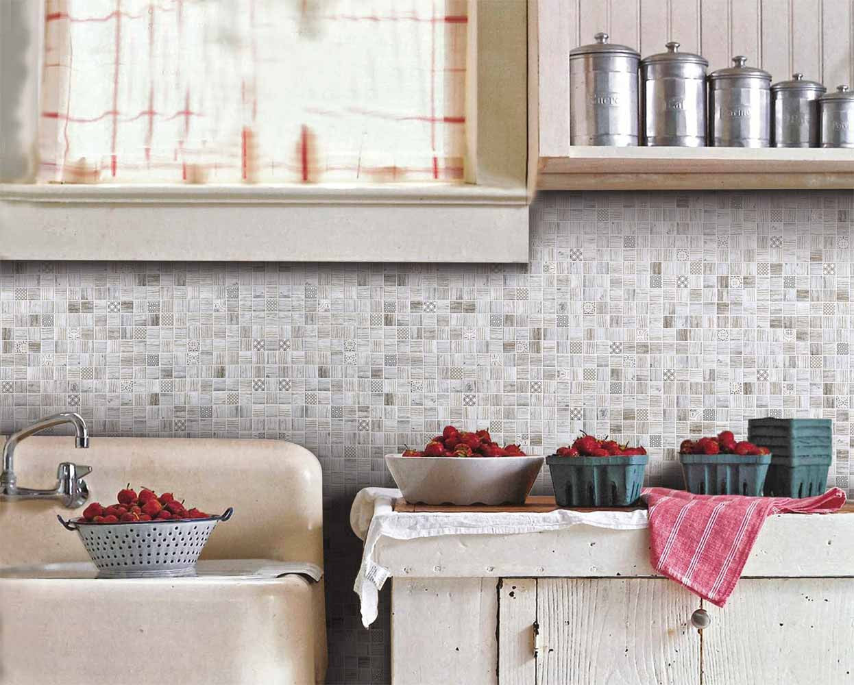 Forest 1x1 Wood Look Mosaic