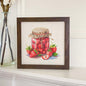 Preserved Strawberries - Summer Framed Sign | Home Decor | Kitchen + Metal