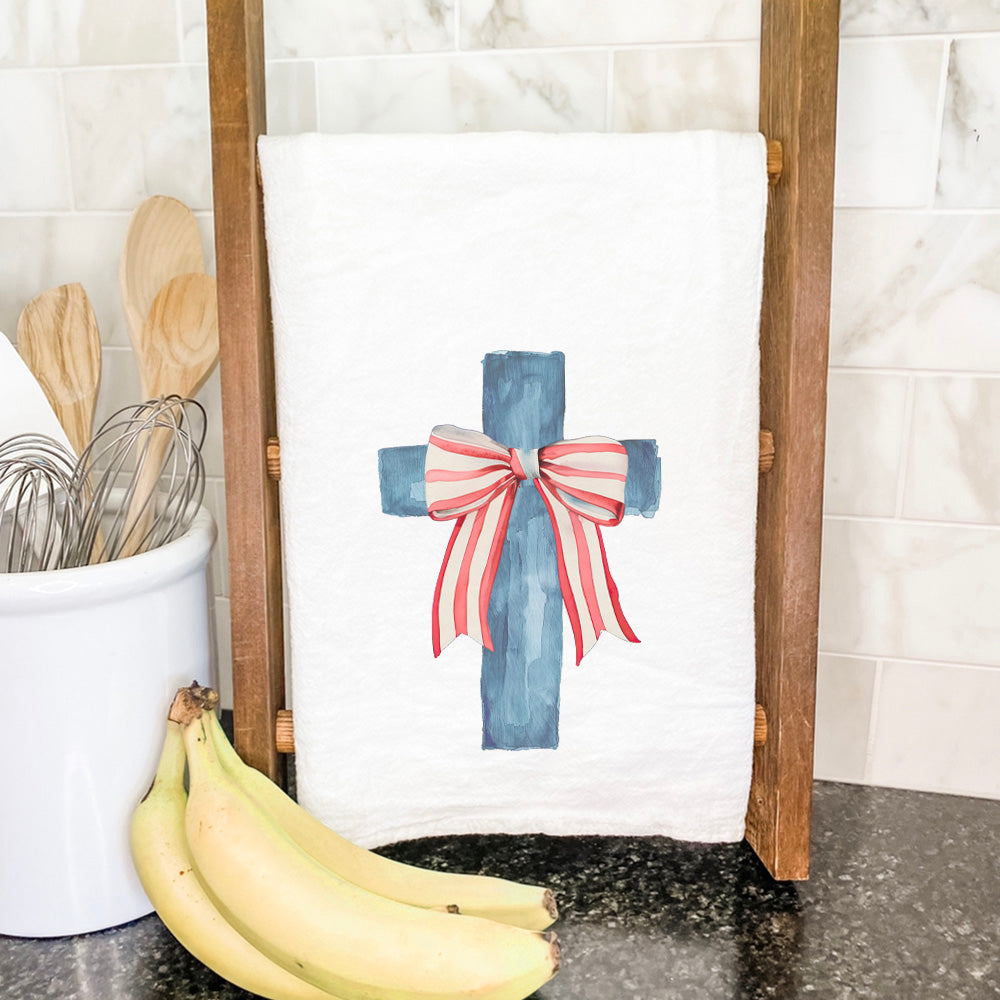 Faith & Freedom - Patriotic Cotton Tea Towel