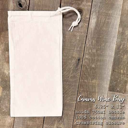 Folk-Art Chicken - Spring Canvas Wine Bag