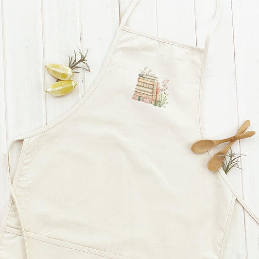Spring Book Stack - Women's Apron | Aprons | Kitchen + Metal