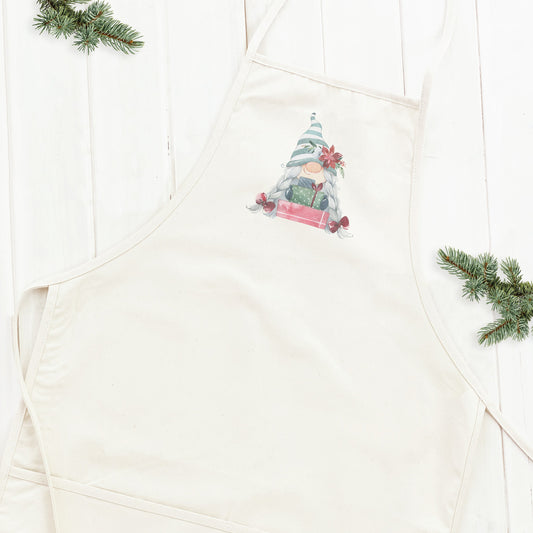Gnome with Presents - Women's Apron | Aprons | Kitchen + Metal