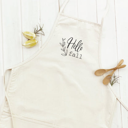 Hello Fall (sprig) - Women's Apron | Aprons | Kitchen + Metal