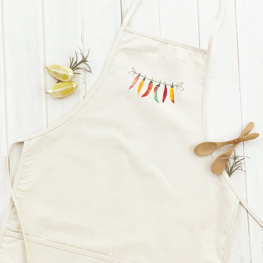 Line of Peppers - Women's Apron | Aprons | Kitchen + Metal