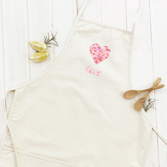 Triangle Heart Love - Women's Apron | Aprons | Kitchen + Metal