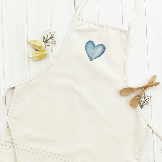 Denim Heart - Valentine's Day Women's Apron | Aprons | Kitchen + Metal