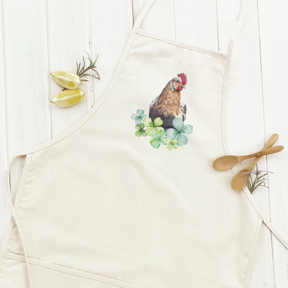 Chicken with Clovers - Women's Apron | Aprons | Kitchen + Metal