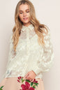 INCREDIBLE LOVE JACQUARD WOVEN TOP