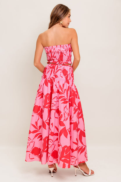 ANYTHING I WANT WOVEN TOP AND SKIRT SET