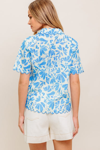 WANDER LEAF WOVEN TOP