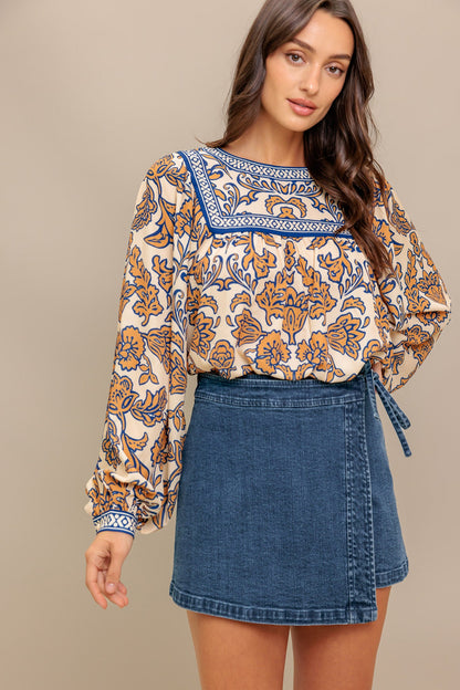 BOHEME MEADOW WOVEN TOP
