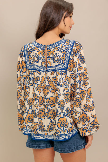 BOHEME MEADOW WOVEN TOP
