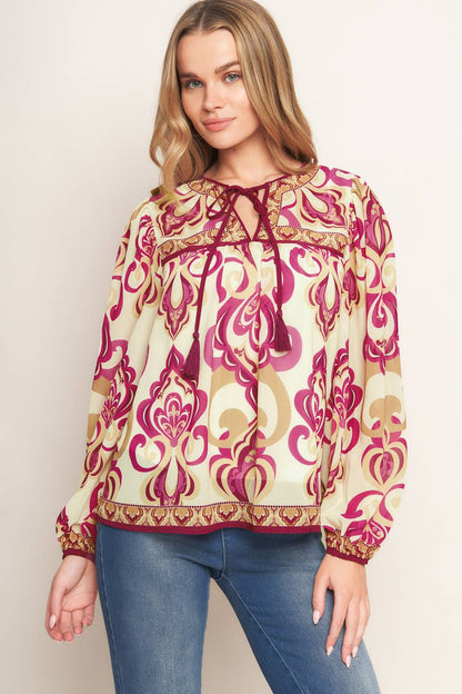 FUSION GROOVE WOVEN TOP