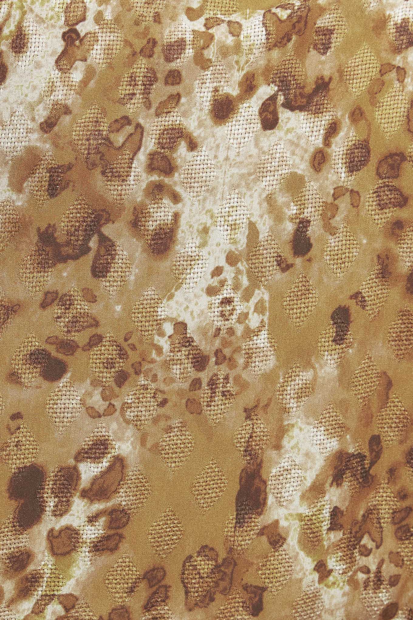 WILD LUXE TAUPE WOVEN TOP