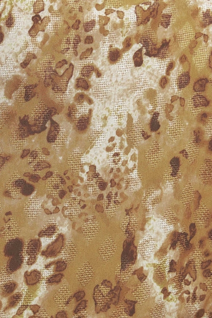 WILD LUXE TAUPE WOVEN TOP