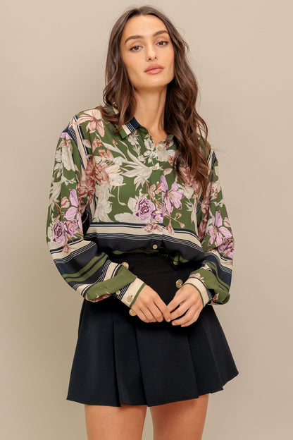 GARDEN CLUB  WOVEN TOP