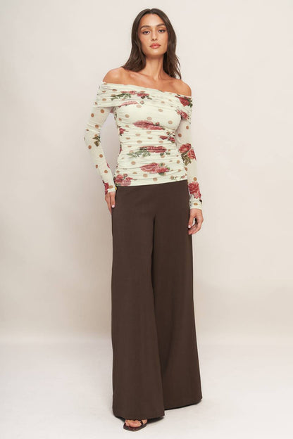 CREAM & BLOOM DELIGHT POWER MESH TOP