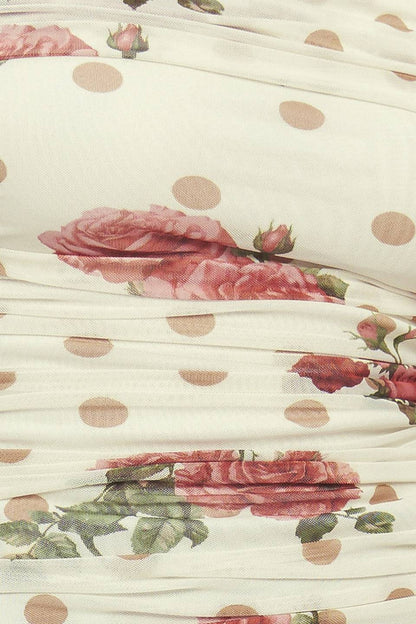 CREAM & BLOOM DELIGHT POWER MESH TOP