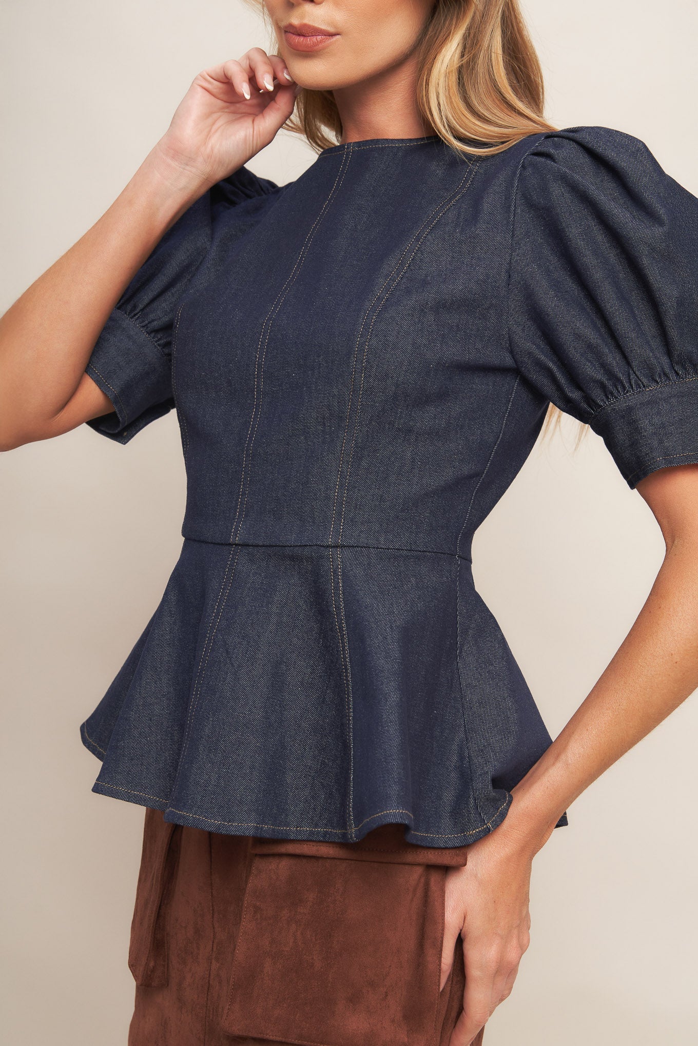 CLASSIC EDGE DARK DENIM TOP