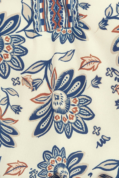 BOHEMIAN SKY IVORY WOVEN TOP