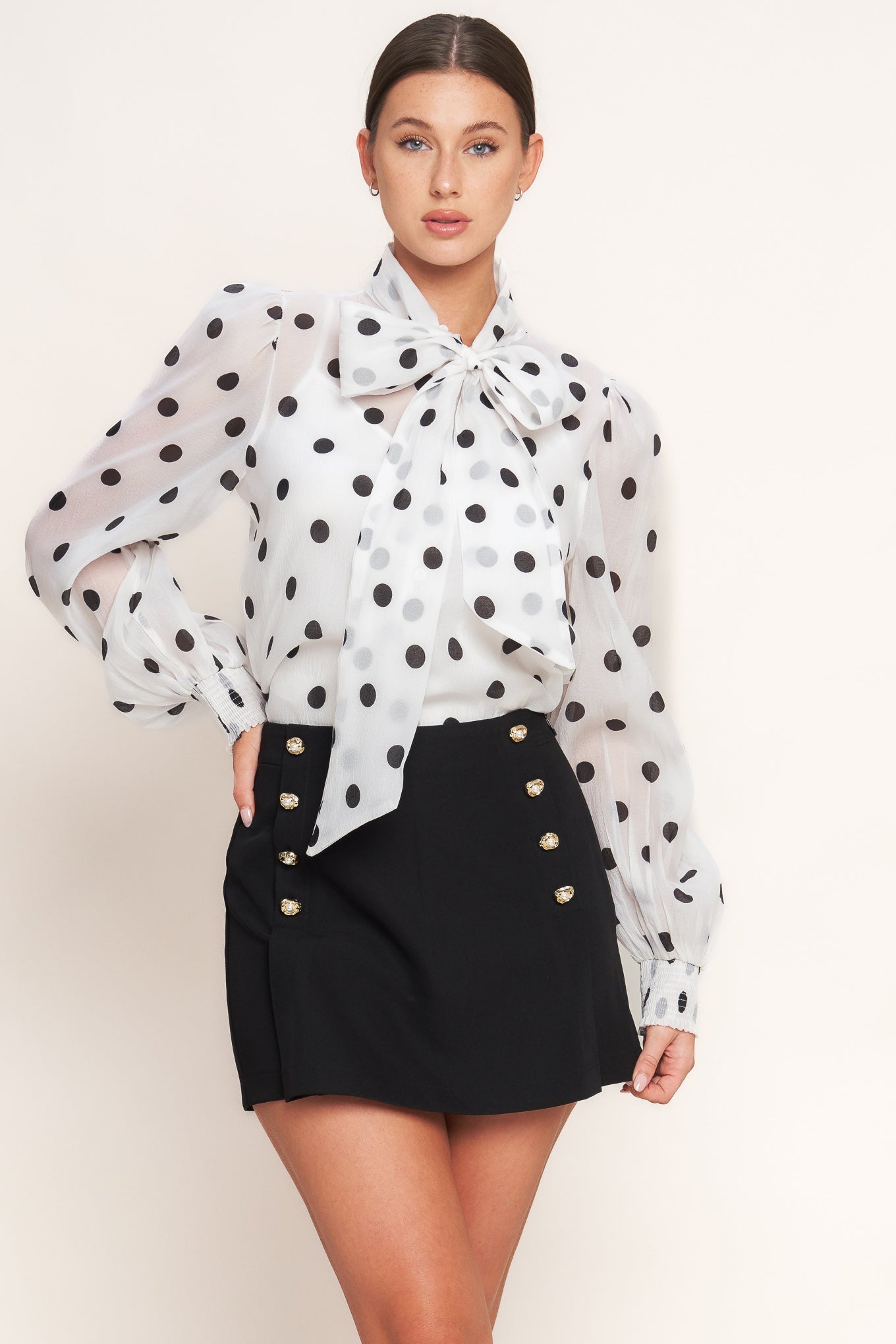 JOLIE NŒUD WOVEN TOP