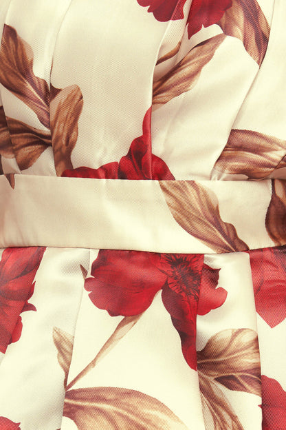 HOLIDAY BLOSSOM WOVEN TOP