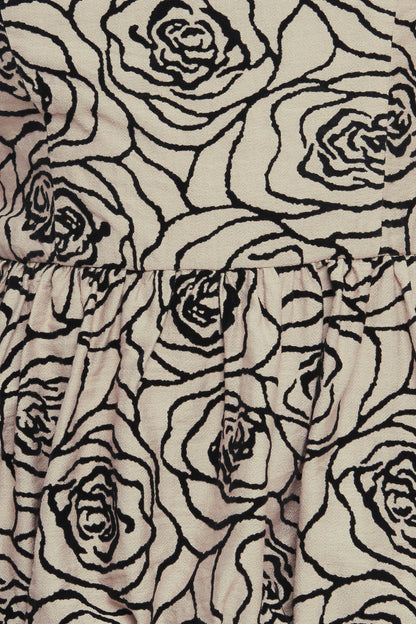 GRAPHIC GARDEN WOVEN TOP